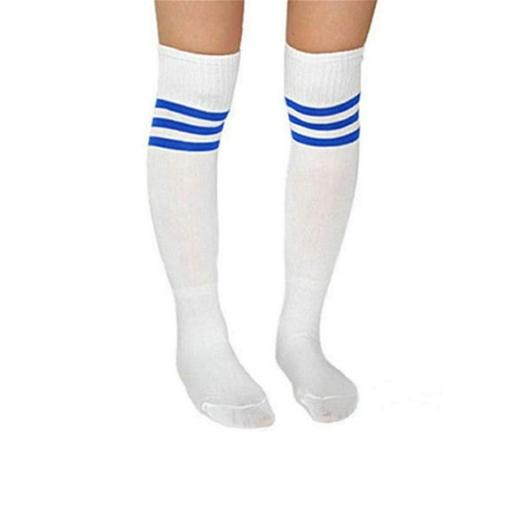 Striped Knee High Football Socks Soccer Hockey Sport Long Tube Stocking