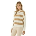 thumbnail image 1 of Striped Knitwear Sweater with Button Collar, 1 of 5