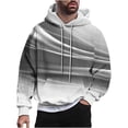thumbnail image 1 of Striped Long Sleeve Sweater Crop Sweatshirts for Men Soft Long Sleeve Workout Tops for Men V Neck Zipper Hoodies for Men Lightweight Cable Knit Sweater Men, 1 of 6