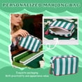 thumbnail image 1 of Striped Mahjong Storage Bag, Portable Carrying Case for Mahjong Tiles, Game Set Organizer with Handles, 1 of 6