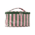 thumbnail image 1 of Striped Makeup Bag, Large Waterproof PVC Cosmetic Organizer With Handle, Portable Travel Toiletry Pouch For Brushes(4.9"*8.7",E), 1 of 5