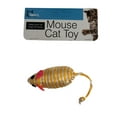 thumbnail image 1 of Striped Mice Cat Toy, Engage Your Feline’s Hunting Instincts with Stalking, Chasing, Chewing and Hide and Seek Fun, Rope Wrapped Plastic Mouse with Twisted Tail for Endless Playtime, Yellow, White, 1 of 1