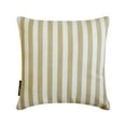 thumbnail image 1 of Striped Ochre Decorative Throw Pillow Covers 16"x16" | Contemporary Cotton Cushion Cover Striped | Country And Farm House Pillowcases for Couch / Sofa & Bed, Modern Home Décor - Stripe Plush Ochre, 1 of 9