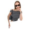 thumbnail image 1 of Striped Off-Shoulder Top, 1 of 5