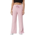 thumbnail image 1 of Striped Pants Women, Audhol Women's Striped Pants Comfy Pajama Pants Drawstring Elastic Waist Striped Wide Leg Pants Summer Pants for Women Red S, 1 of 9