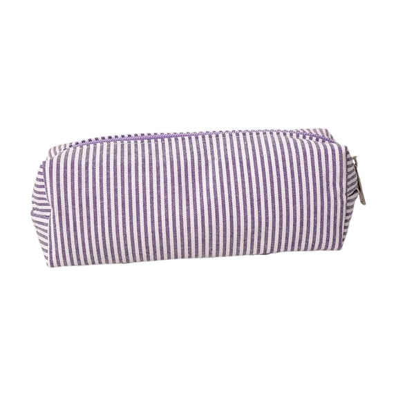 Striped Pencil Bag, Large Capacity Stationery Pouch Preppy Aesthetic Multifunctional Design That Doubles as a Cosmetic Makeup Pouch or Travel Storage Bag