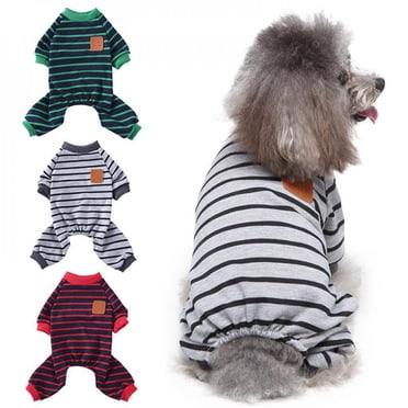FunnyDogClothes Soft Cotton Blend Pajama Jumpsuit For Small & Medium Dogs – XXS To L