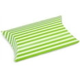 thumbnail image 1 of Striped Pet Pillow Boxes Favor, 3-inch, 12-Piece, Green/White, 1 of 1