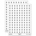 thumbnail image 1 of Striped Pine Woodland Tree 200+ Round Stickers - White - Matte Finish - 0.50" Size, 1 of 3