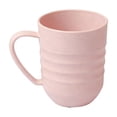 thumbnail image 1 of Striped Plastic Drinking Cup with Handle, 10.5oz Household Mouthwash Cup for Bathroom, Easy Grip Tumblers for Daily Use, Lightweight and Dishwasher Safe Reusable Cup, 3 Colors Available, 1 of 6