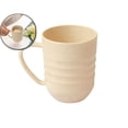 thumbnail image 1 of Striped Plastic Drinking Cup with Handle – 4.13 oz Multi-Use Mouthwash & Beverage Tumbler for Bathroom, Kitchen(4.13 x 3.74 x 2.95 in), 1 of 4