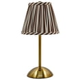 thumbnail image 1 of Home Decor Collection Sterling & Noble Home Brown Striped Rechargeable Table Lamp, 1 of 12