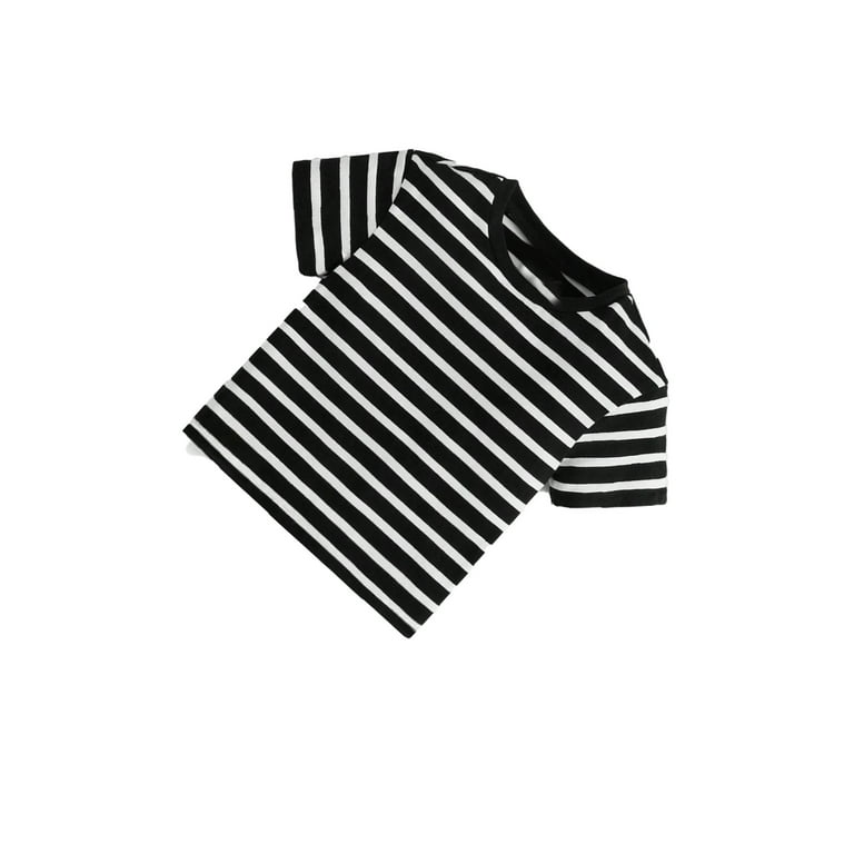 Black and white hot sale striped shirt baby