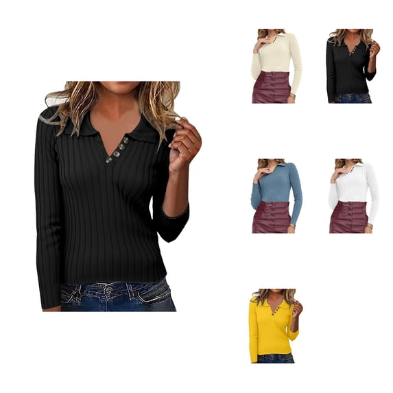 Striped Pullover Sweater for Women – Long Sleeve, Slim Fit, Knitted, Soft & Warm Casual Fall Winter Fashion Comfortable