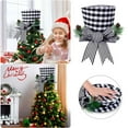 Striped Retractable Tree Top Hat Creative Bow Tree Top Star Hat