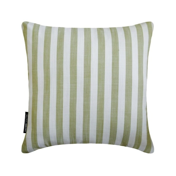 Striped Sage Decorative Throw Pillow Covers 26"x26" | Contemporary Cotton Cushion Cover Striped | Country And Farm House Pillowcases for Couch / Sofa & Bed, Modern Home Décor - Stripe Plush Sage