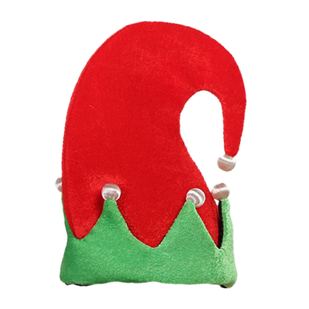 Striped Santa Hat Clown Christmas Hat for Man Woman Dress Up Accessories for Photo Props