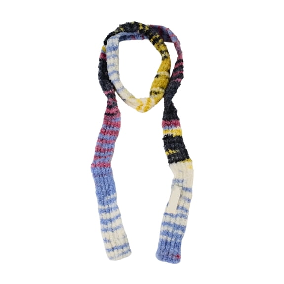 Striped Scarf for Women Knit Scarf Long Skinny Colorful Scarf Womens Winter Fashion Neck Scarves Y2k Accessories