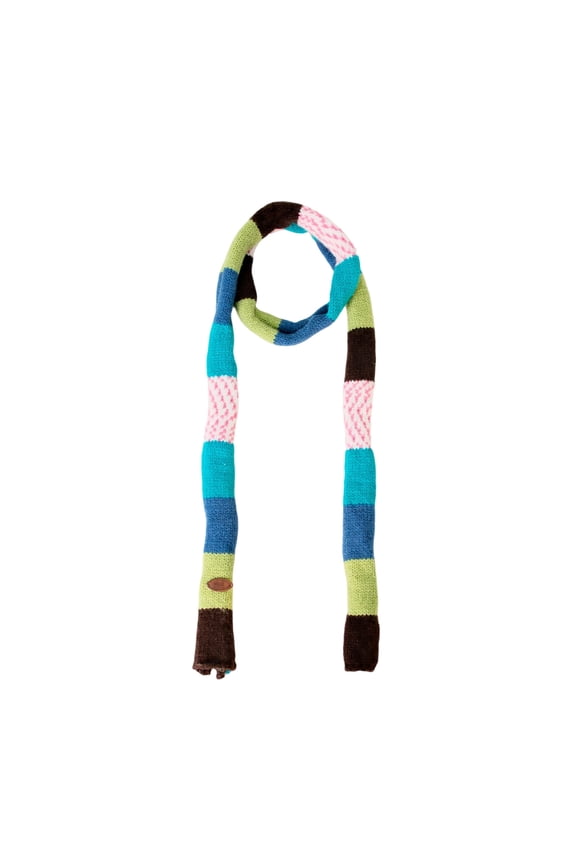 Striped Scarf for Women Knit Scarf Long Colorful Scarf Womens Winter Fashion Neck Scarves Y2k Accessories