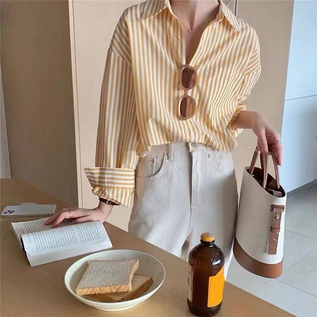 korean oversized long sleeve top