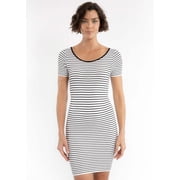 Striped Short Sleeve Dress