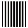 thumbnail image 1 of Striped Shower Curtain Black And White Striped Bath Curtain Modern Fashion Design Pattern Fabric Bathroom Decor Set With Hooks 48"W x 72"L, 1 of 6