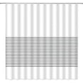 thumbnail image 1 of Striped Shower Curtain Black and White Stripes Modern Simple Boho Fabric Bathroom Curtains Decor Set with Hook(84" Wx72 H), 1 of 3