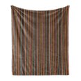 thumbnail image 1 of Striped Soft Flannel Fleece Blanket, Colorful Vertical Thin and Bold Stripes in Retro Style Geometrical Abstract Design, Cozy Plush for Indoor and Outdoor Use, 60" x 80", Multicolor, by Ambesonne, 1 of 5