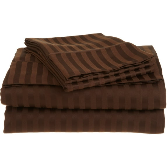 Striped Soft Sheet Set, Wrinkle Free Microfiber, Deep Pocket