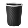 thumbnail image 1 of Striped Spiral Waste Bin, Pressure Ring Trash Can, Modern Plastic Garbage Container, 25x20cm Size with Slim Design, Home Office Kitchen Bathroom Organization, Space Saving Recycling Bin, 1 of 6