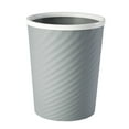 thumbnail image 1 of Striped Spiral Waste Bin, Pressure Ring Trash Can, Modern Plastic Garbage Container, 25x20cm Size with Slim Design, Home Office Kitchen Bathroom Organization, Space Saving Recycling Bin, 1 of 6