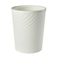 thumbnail image 1 of Striped Spiral Waste Bin, Pressure Ring Trash Can, Modern Plastic Garbage Container, 25x20cm Size with Slim Design, Home Office Kitchen Bathroom Organization, Space Saving Recycling Bin, 1 of 6