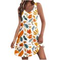 thumbnail image 1 of Striped Sundress for Women Summer Casual Sleeveless V Neck A Line Dress Beach Tank Sundress, 1 of 6