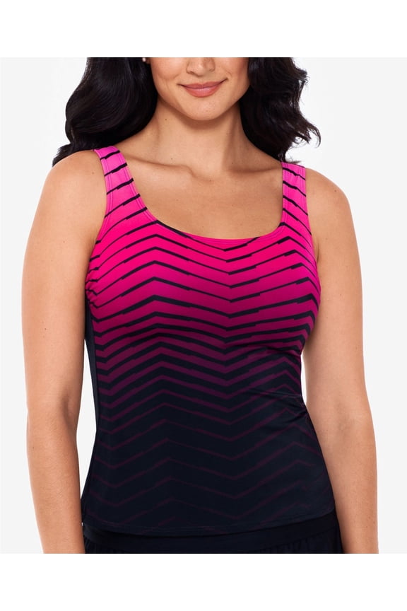 Striped Tankini Swim Top