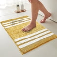 thumbnail image 1 of Striped Thick Fluffy Microfiber Bathroom Rug, Non Slip Latex Absorbent Gradient Stripe Bath Mat for Shower Entry Floor, 1 of 6