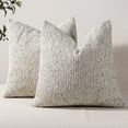 thumbnail image 1 of Striped Throw Pillow Covers 22x22 Set of 2 Cream Grey Textured  Chic Morden Boho Accent Farmhouse Square Decorative Couch Pillow Covers for Home Decor Bed Sofa Living Room, 1 of 6