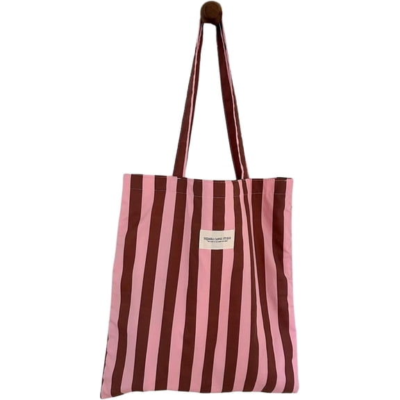 Striped Tote Bag Canvas Bags Preppy Stuff Cute Tote Bag Coquette Summer Purses for Women