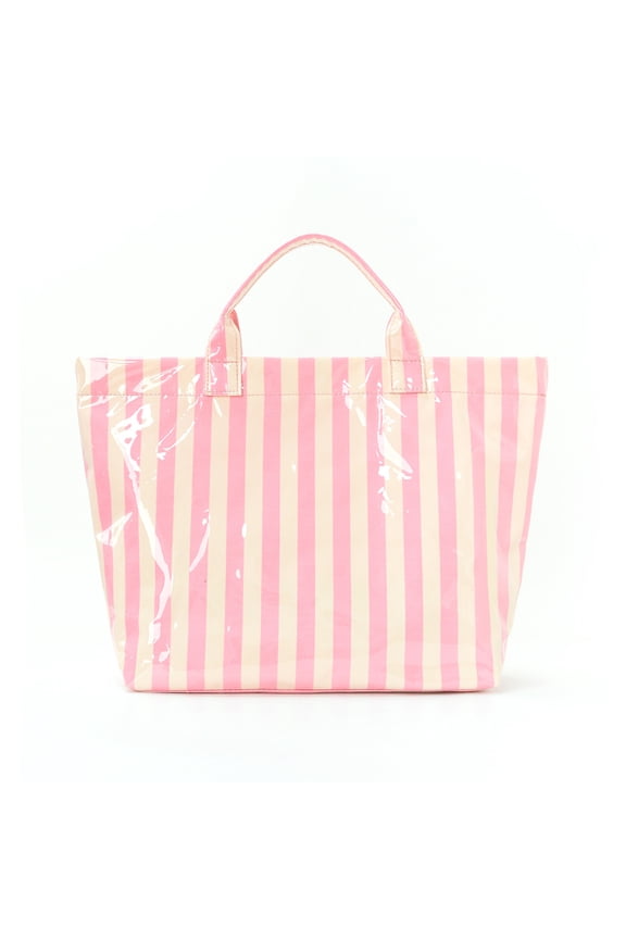 Striped Tote Bag, Lightweight Commuting Handbag, Large Capacity Portable Shopper for Women, Everyday Use