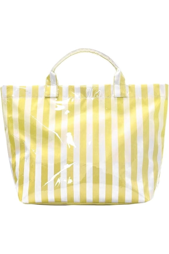Striped Tote Bag for Women Large Work Totes Plaid Pool Handbag Letter Print Trendy Slouchy Beach Bag