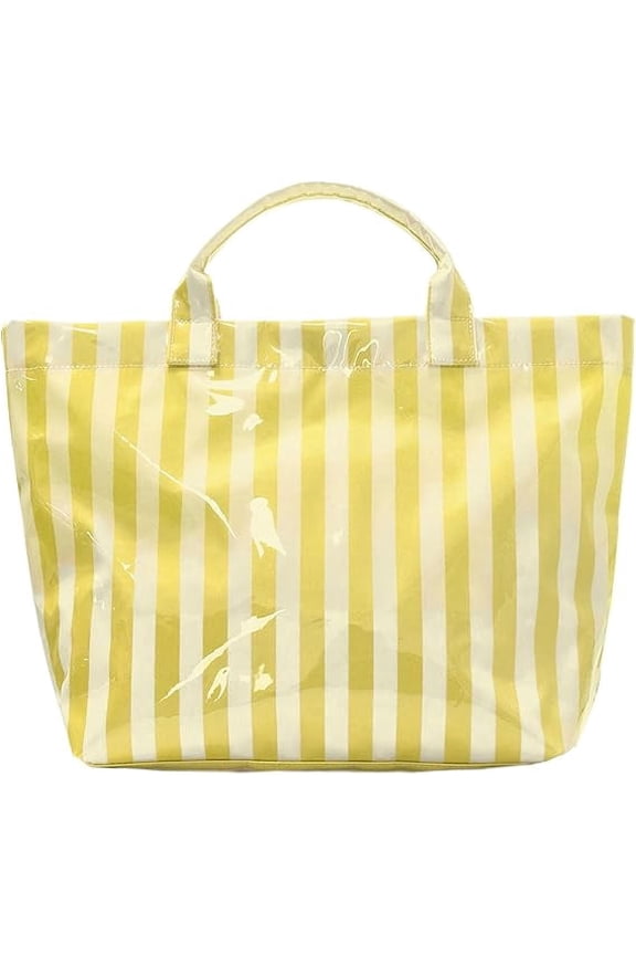 Striped Tote Bag for Women Large Work Totes Plaid Pool Handbag Letter Print Trendy Slouchy Beach Bag