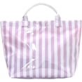 thumbnail image 1 of Striped Tote Bag for Women Large Work Totes Plaid Pool Handbag Letter Print Trendy Slouchy Beach Bag, 1 of 7