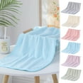 thumbnail image 1 of Striped Towel, Microfiber Bath Towel, Super Soft and Absorbent, 13x29 Inch Lightweight Towel for Gym, Spa, Travel, Hotel Grade & Multi-Use, 1 of 6