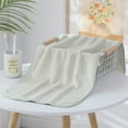 thumbnail image 1 of Striped Towel, Microfiber Bath Towel, Super Soft and Absorbent, 13x29 Inch Lightweight Towel for Gym, Spa, Travel, Hotel Grade & Multi-Use, 1 of 5