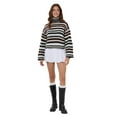 thumbnail image 1 of Striped Turtleneck Cropped Sweater, 1 of 5