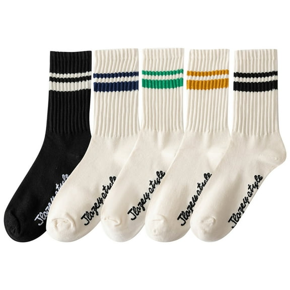 Striped Two Bar Socks Japanese Baseball Socks Basketball Couple Academy Wind Socks Trendy Cotton Sports Men's And Women's Socks