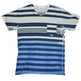 thumbnail image 1 of Striped V-Neck Men's Fashion T-Shirt (XL), 1 of 1
