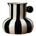 thumbnail image 1 of Striped Vase, Mid Century Retro Striped Ceramic Small Vases for Flowers Display, 1 of 6