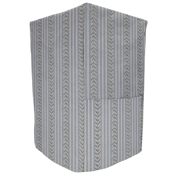 Striped Vines Coffee Maker Cover by Penny's Needful Things (Blue)