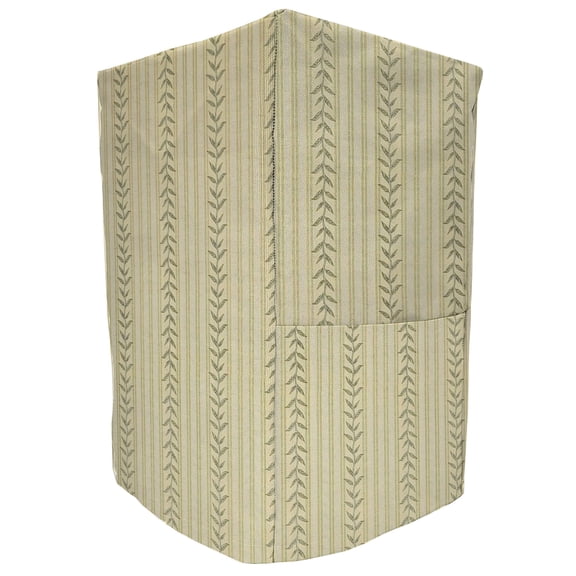 Striped Vines Coffee Maker Cover by Penny's Needful Things (Yellow)