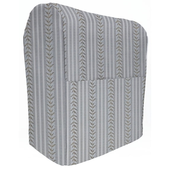 Striped Vines Cover Compatible with Kitchenaid Stand Mixer by Penny's Needful Things (Blue, All Lift Bowl Models)